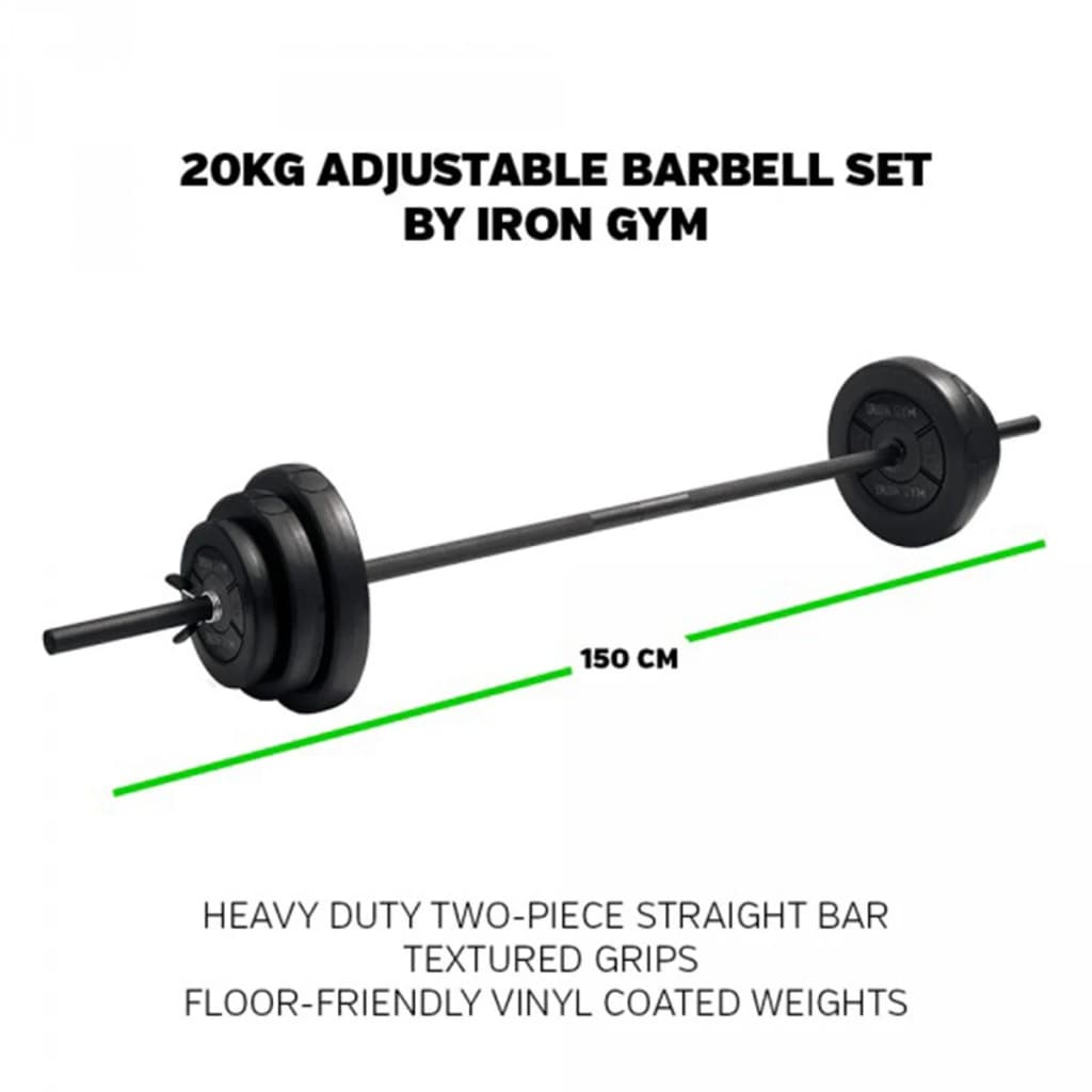 Iron Gym Nastaviteľná obojručná činka 20 kg IRG034