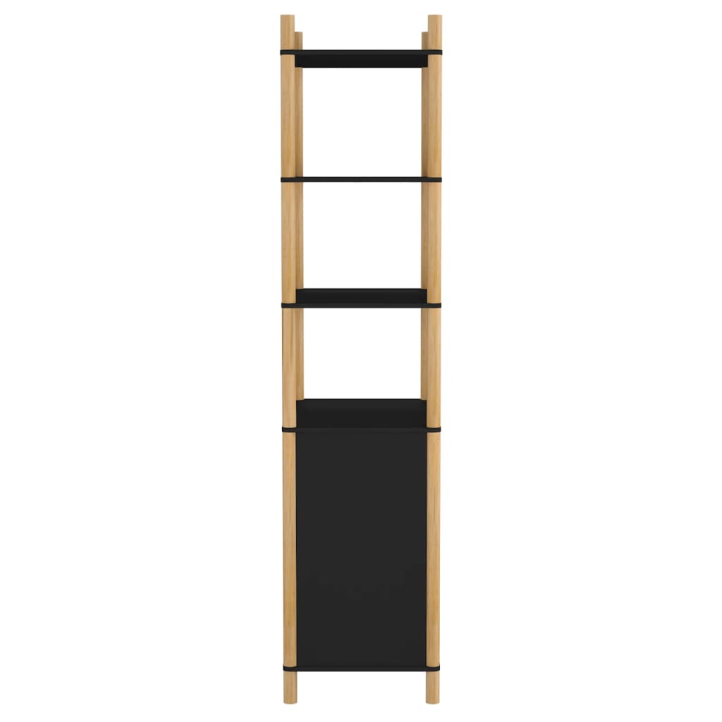 vidaXL Vysoká skrinka čierna 60x40x173 cm spracované drevo