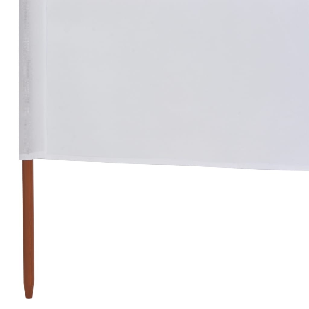 vidaXL 3-panelová zábrana proti vetru látková 600x80 cm piesková a biela