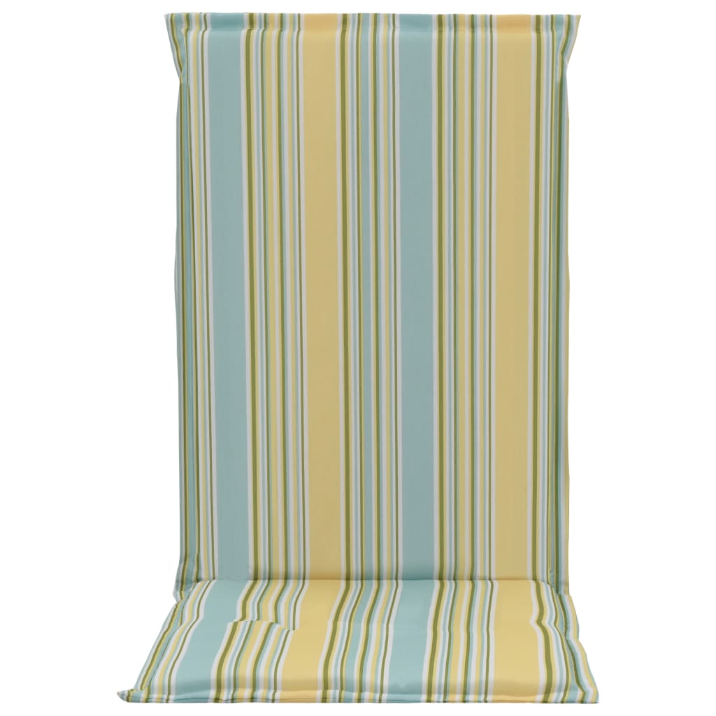 vidaXL Podložky na záhradné stoličky, potlač 4 ks, farebné 120x50x3 cm