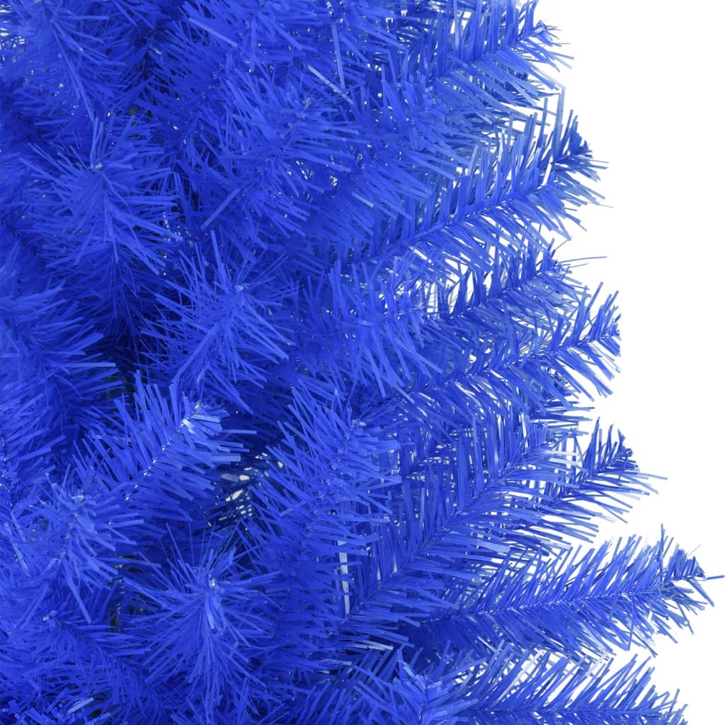 vidaXL Umelý vianočný stromček so stojanom, modrý 180 cm, PVC