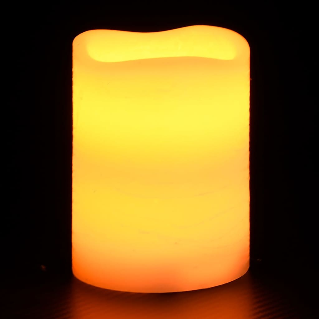 vidaXL Bezplameňové LED sviečky s diaľkovým ovládaním 24 ks biela