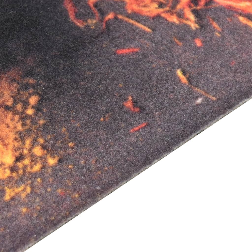 vidaXL Kuchynský koberec prateľný dizajn s lyžicami 60x180 cm