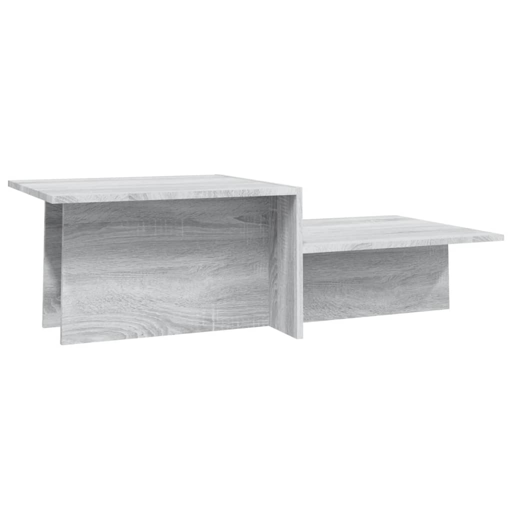 vidaXL Konferenčný stolík sivý sonoma 111,5x50x33 cm spracované drevo