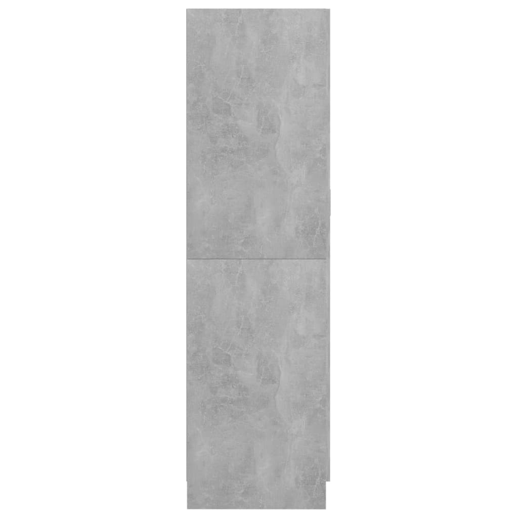 vidaXL Šatník, betónovo sivý 82,5x51,5x180 cm, kompozitné drevo