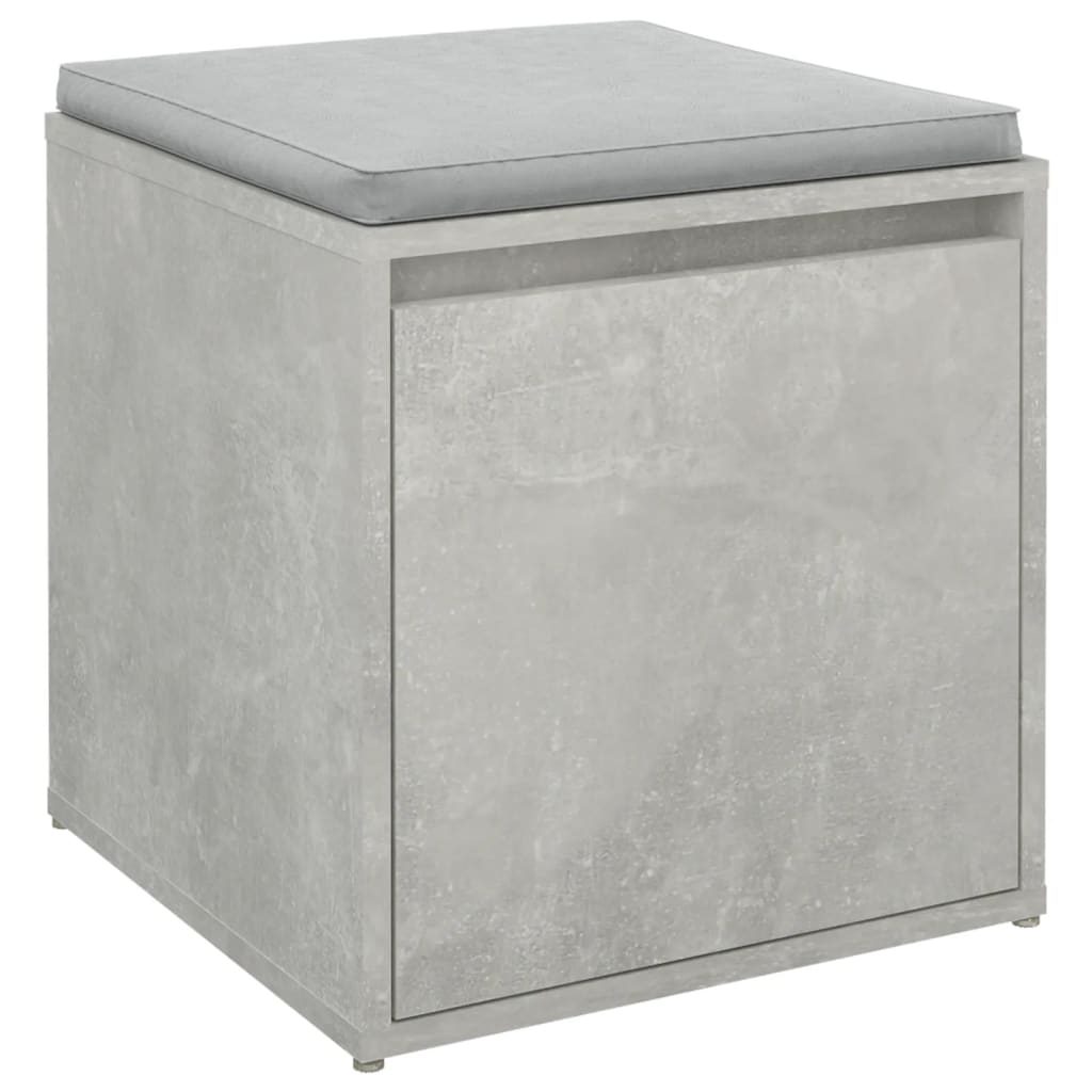 vidaXL Box so zásuvkou, betónovo sivý 40,5x40x40 cm, kompozitné drevo