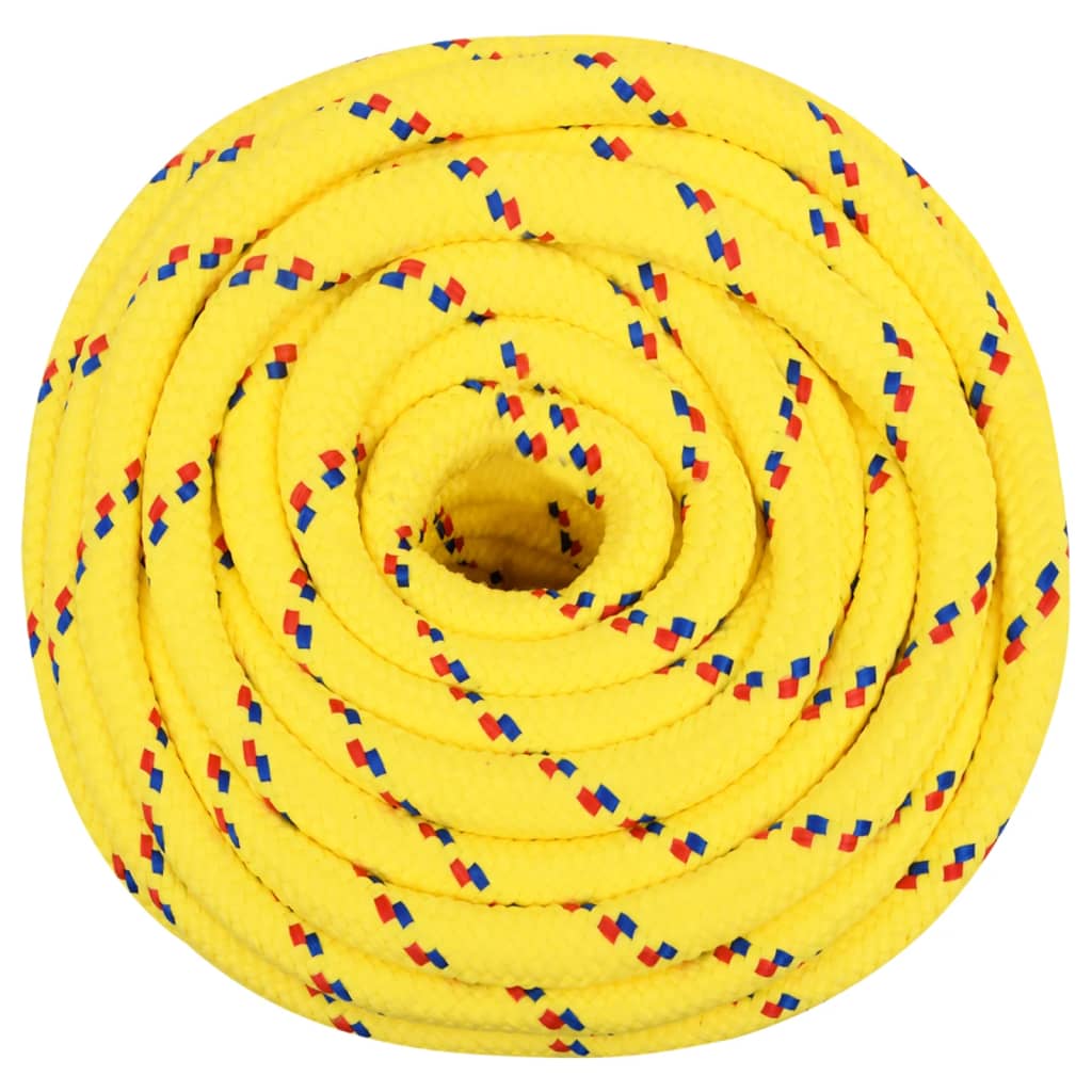 vidaXL Lodné lano žlté 18 mm 25 m polypropylén