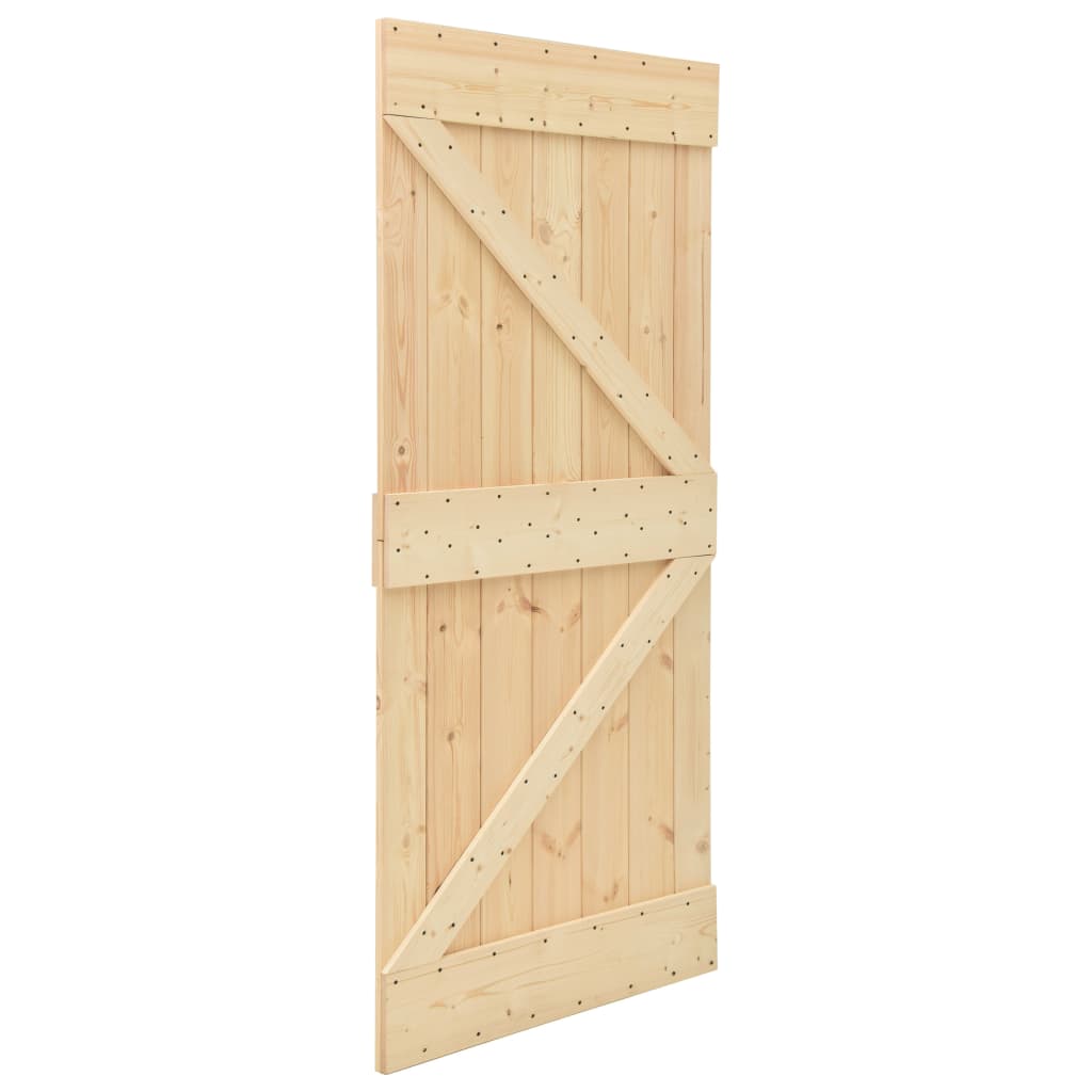 vidaXL Posuvné dvere so sadou kovania 100x210 cm masívne borovicové drevo