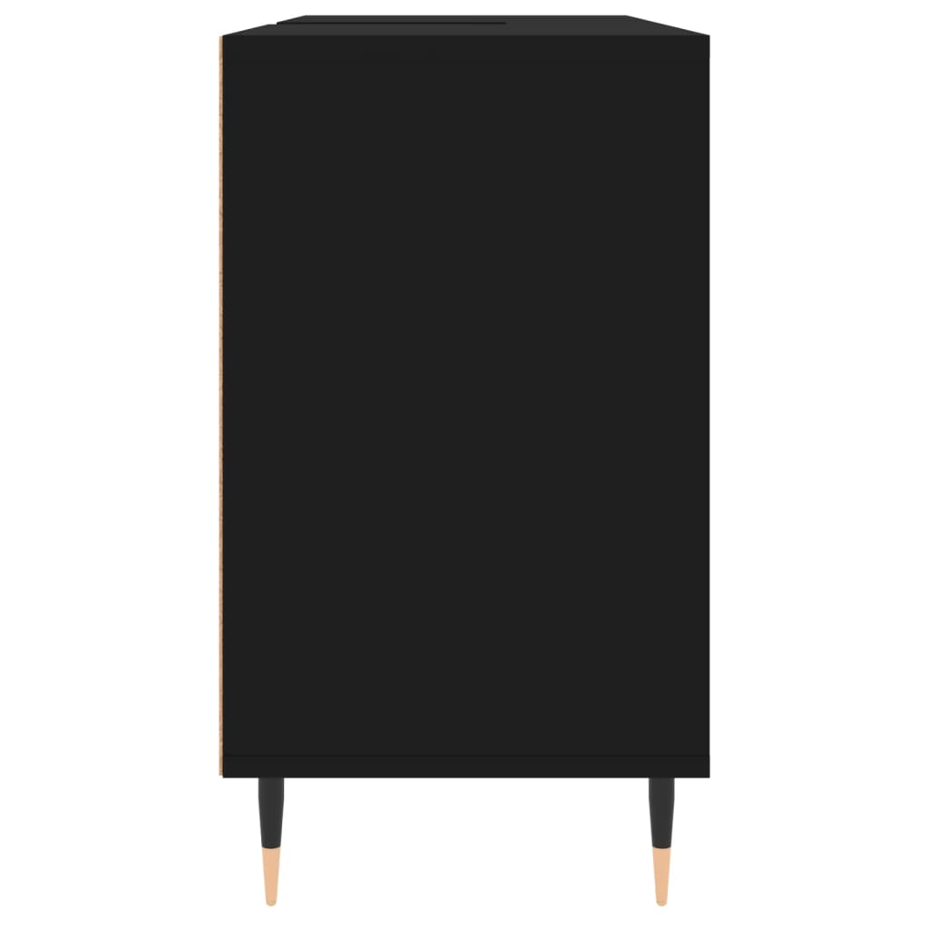 vidaXL Kúpeľňová skrinka čierna 80x33x60 cm kompozitné drevo