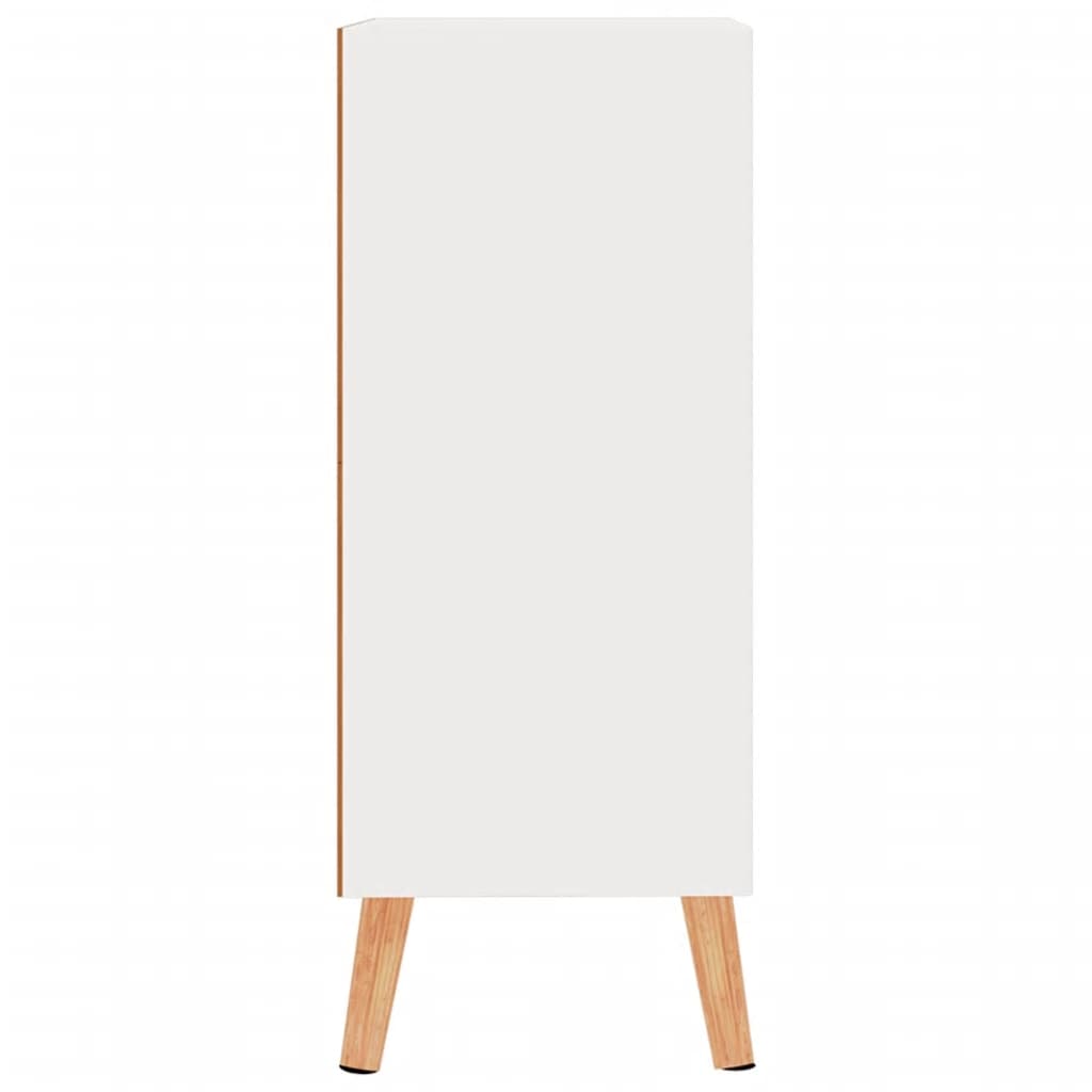 vidaXL Komoda, lesklá biela 60x30x72 cm, kompozitné drevo