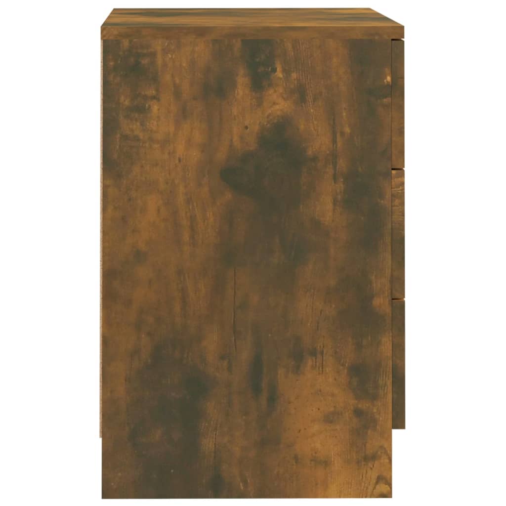 vidaXL Nočný stolík údený dub 38x35x56 cm spracované drevo