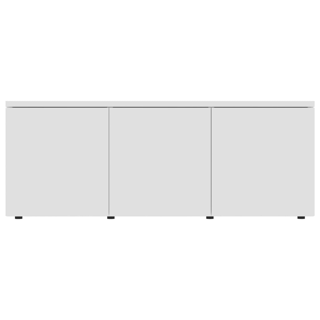 vidaXL TV skrinka, biela 80x34x30 cm, drevotrieska