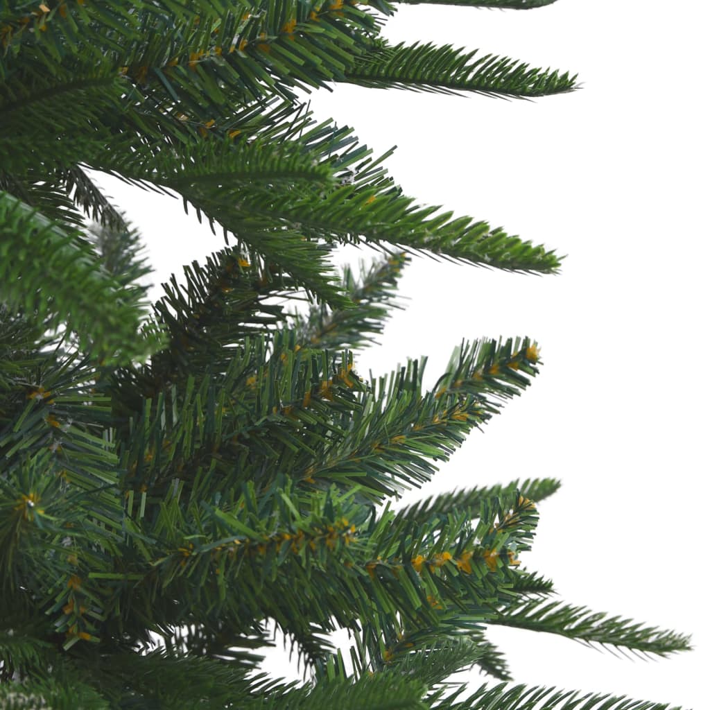 vidaXL Osvetlený umelý vianočný stromček, zelený 240 cm, PVC a PE