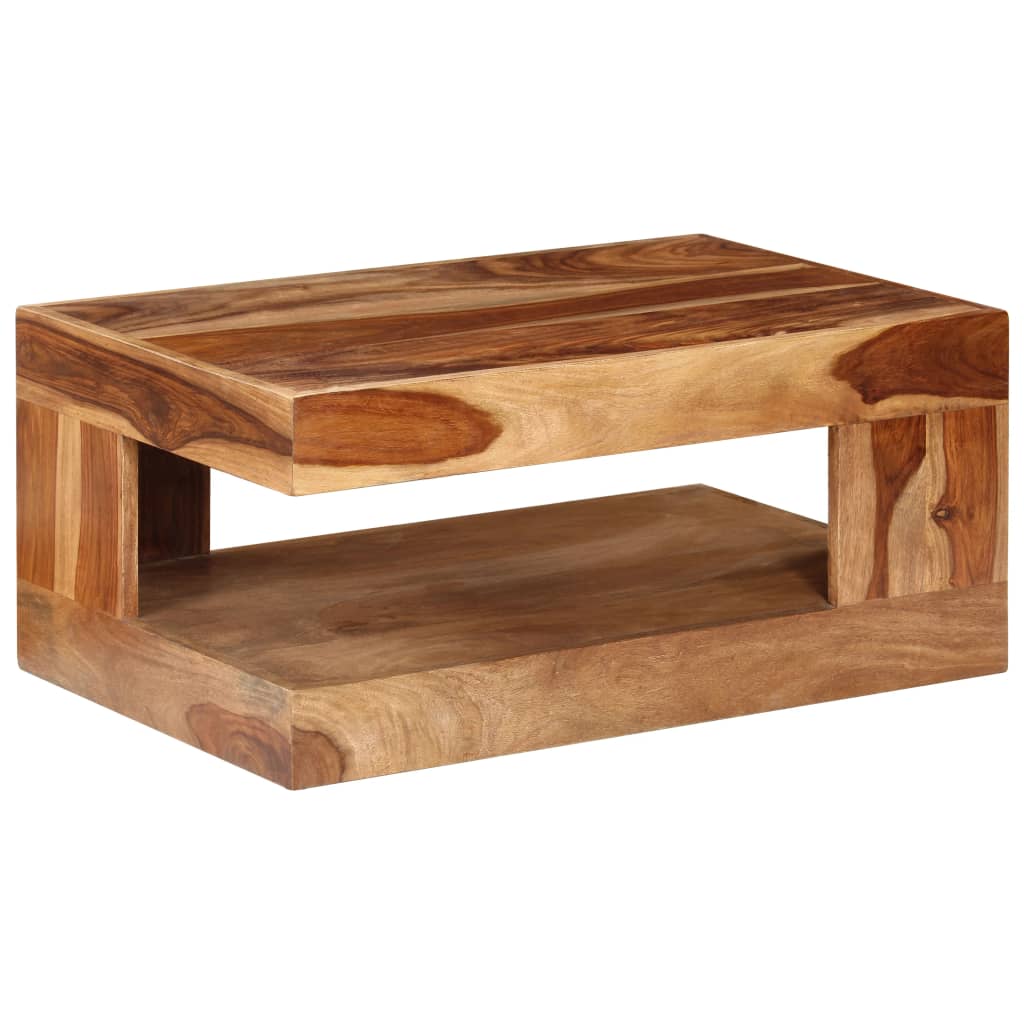 vidaXL Konferenčný stolík, drevený masív sheesham
