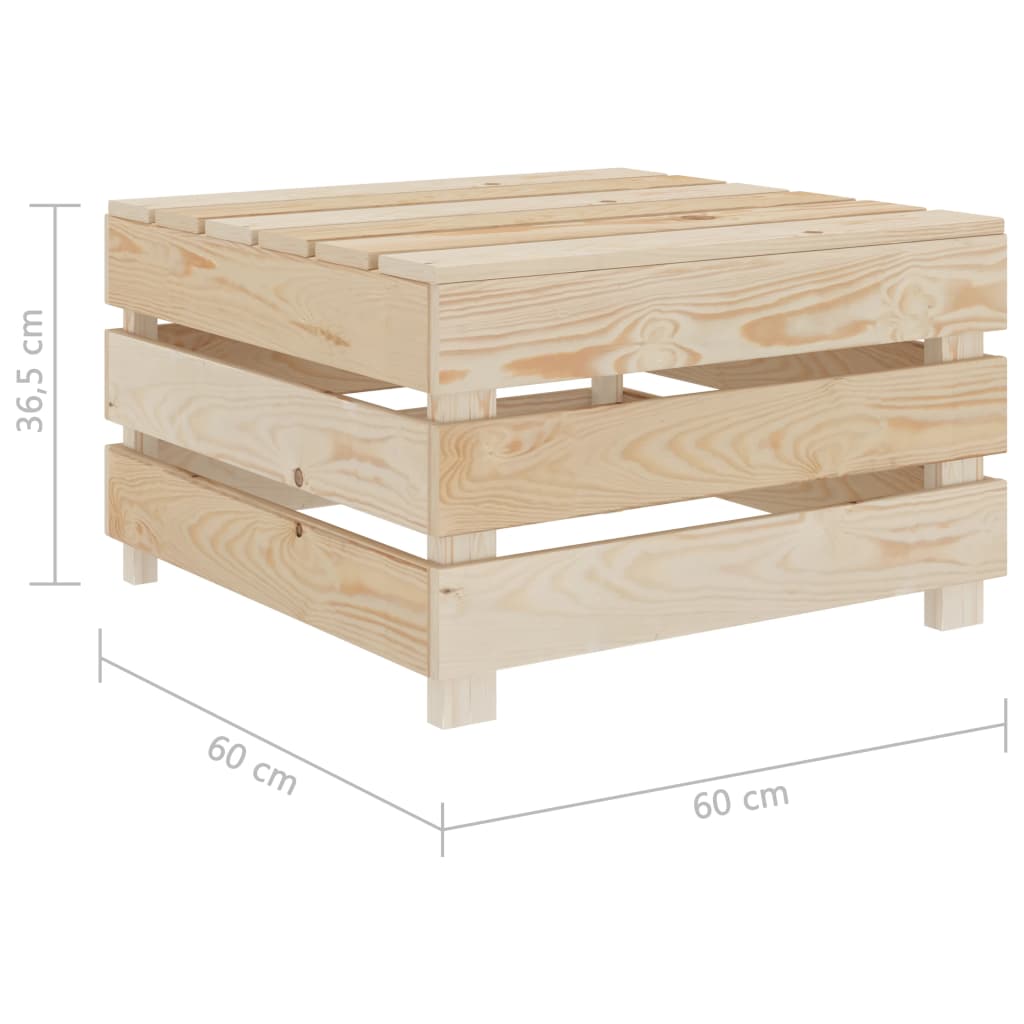 vidaXL 2-dielna záhradná paletová súprava drevo