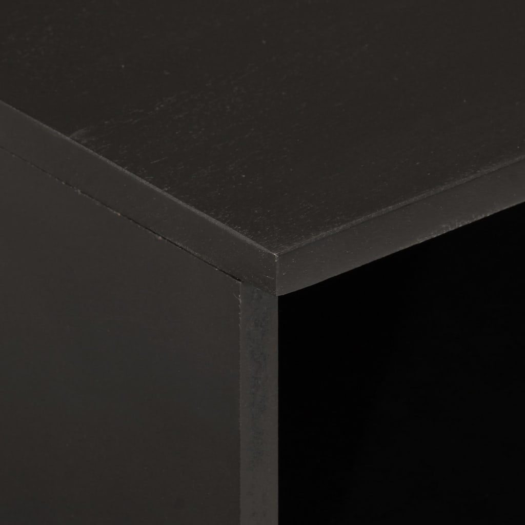 vidaXL Nočný stolík, čierny 40x33x46 cm, mangový masív