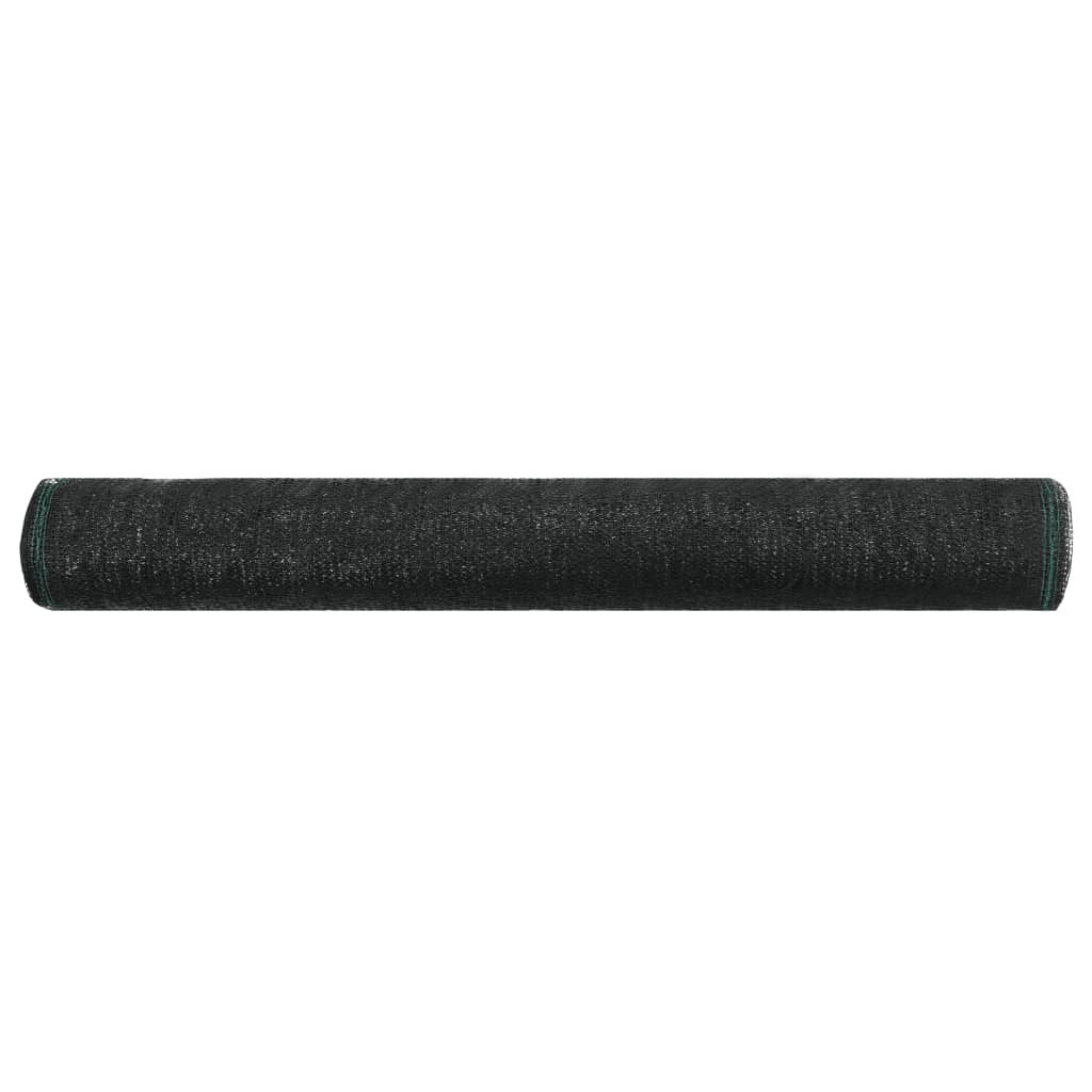 vidaXL Zástena na tenisový kurt, HDPE 2x100 m, čierna