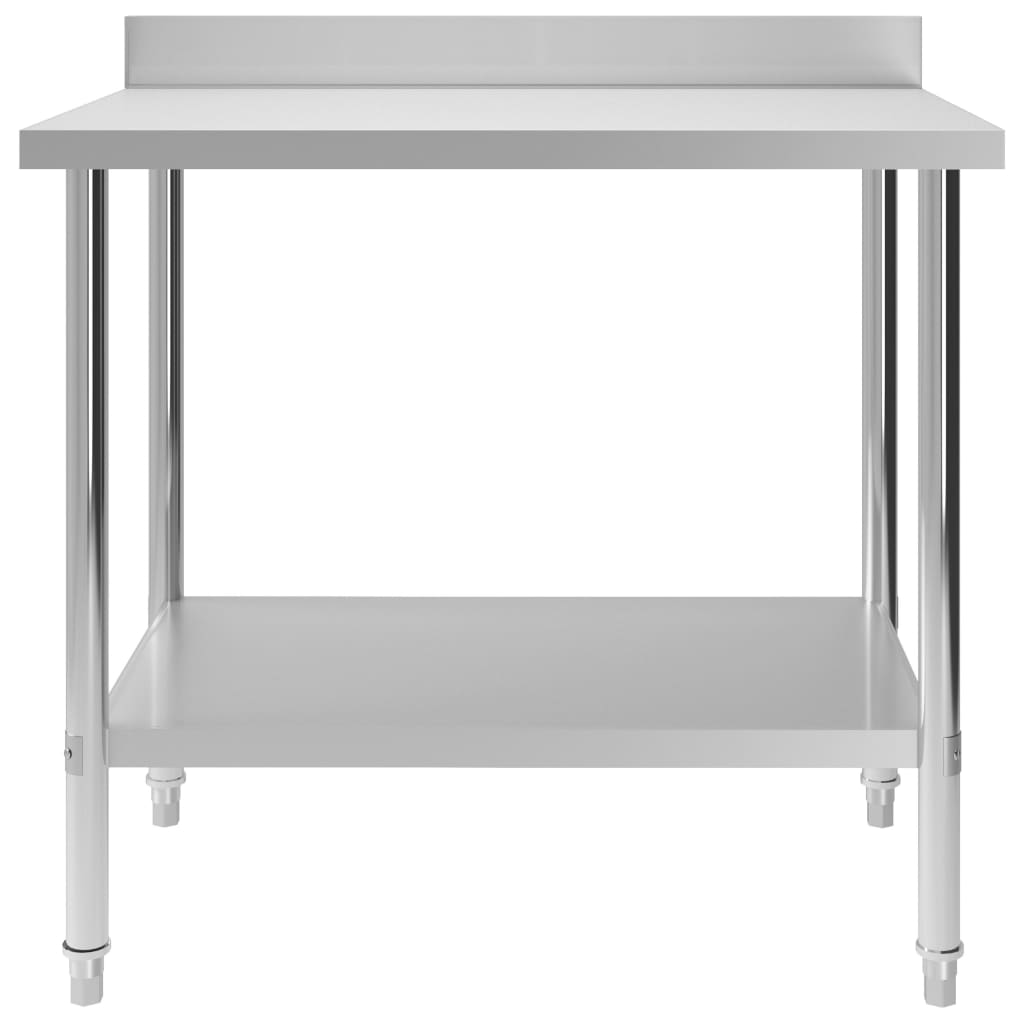 vidaXL Kuchynský pracovný stôl, prístenný 100x60x93 cm, oceľ
