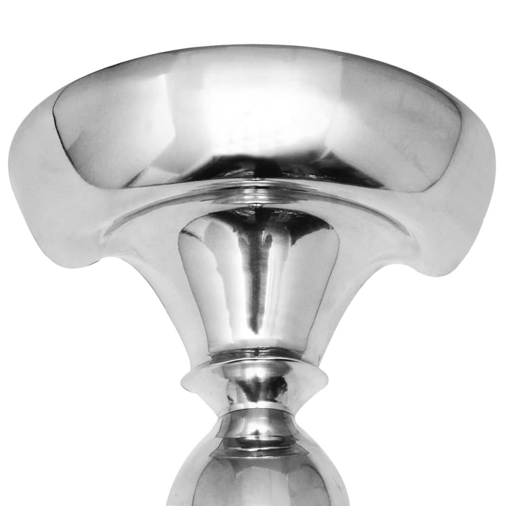 vidaXL Hliníková nástenná polička/stolík, strieborná, 35x17x81 cm