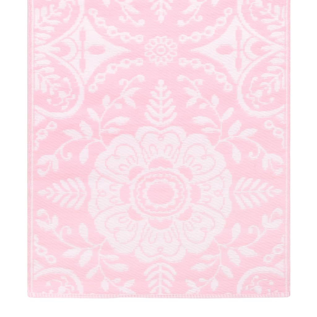 vidaXL Vonkajší koberec ružový 160x230 cm PP