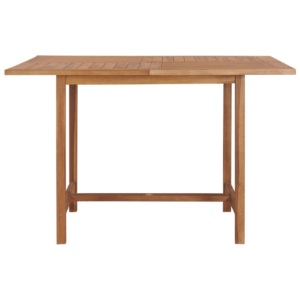 vidaXL Záhradný jedálenský stôl 110x110x75 cm tíkový masív