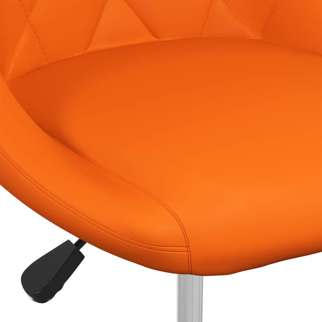 vidaXL Barová stolička oranžová umelá koža
