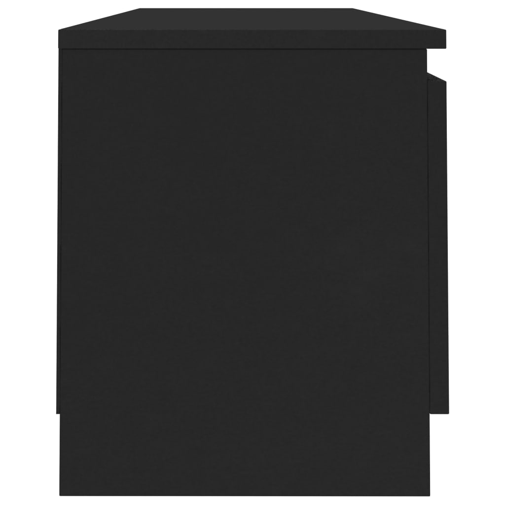 vidaXL TV skrinka, čierna 120x30x35,5 cm, drevotrieska
