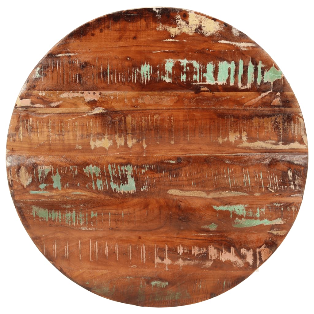 vidaXL Stolová doska Ø 70x1,5 cm okrúhla masívne recyklované drevo
