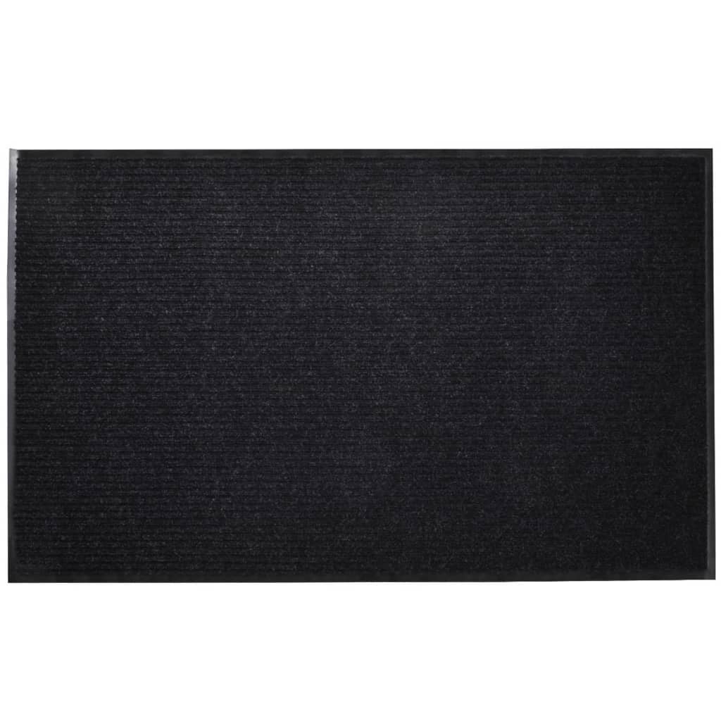 Čierna PVC rohožka 90 x 120 cm