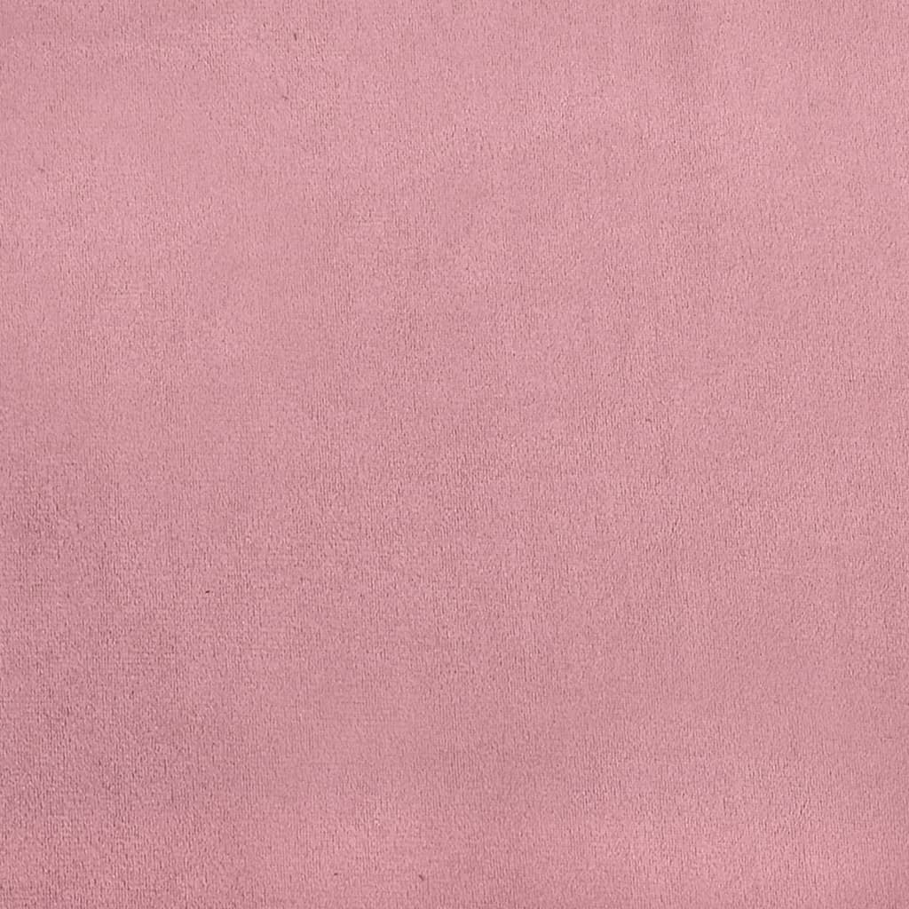 vidaXL Kreslo ružové 63x76x80 cm zamat