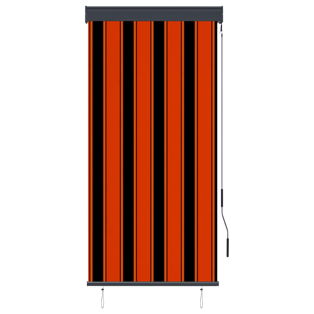 vidaXL Vonkajšia zatemňovacia roleta 80x250 cm oranžová a hnedá