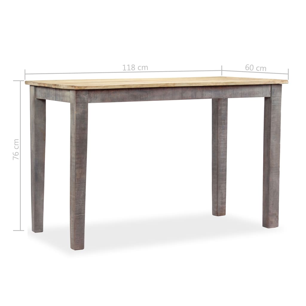 vidaXL Drevený jedálenský stôl vo vintage štýle 118x60x76 cm