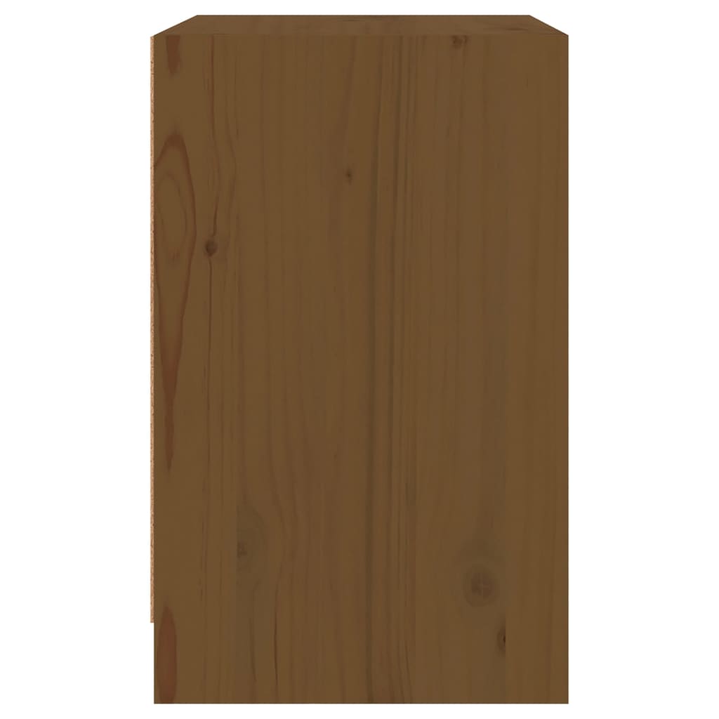 vidaXL Nočný stolík medovo-hnedý 40x31x50 cm borovicový masív