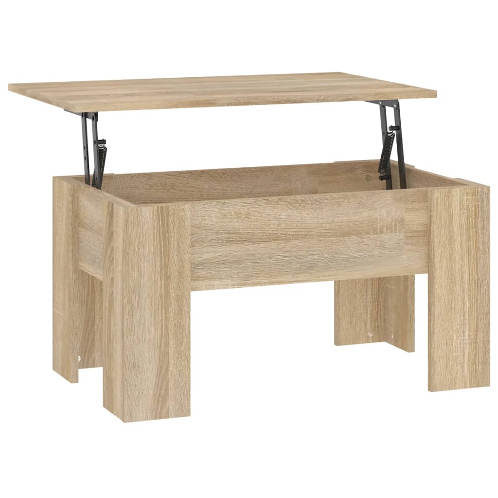 vidaXL Konferenčný stolík dub sonoma 79x49x41 cm spracované drevo