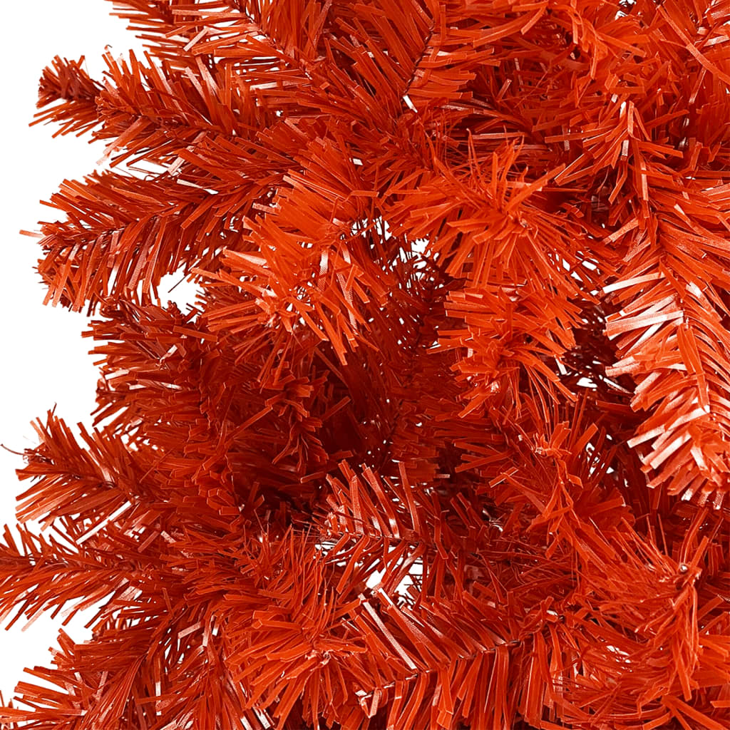 vidaXL Úzky vianočný stromček červený 150 cm