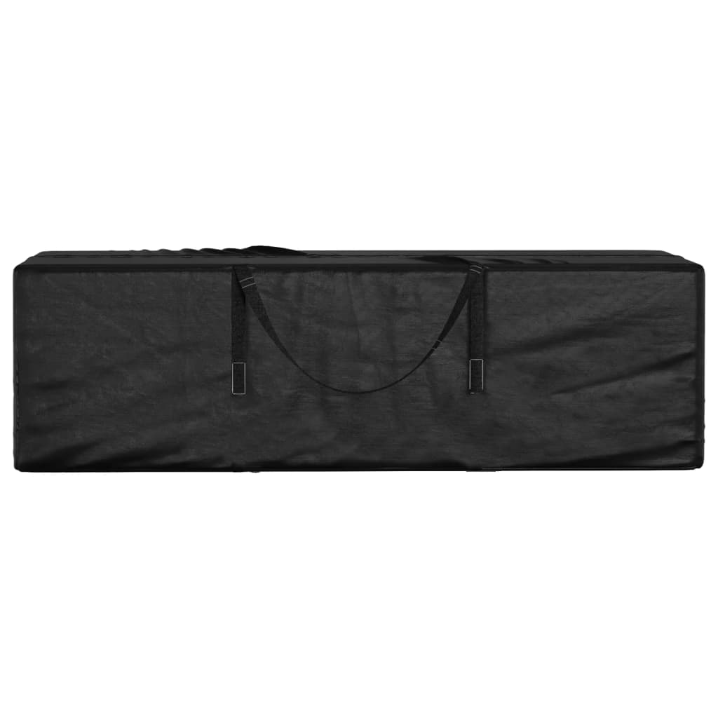 vidaXL Úložná taška na záhradné vankúše čierna 135x40x55 cm polyetylén