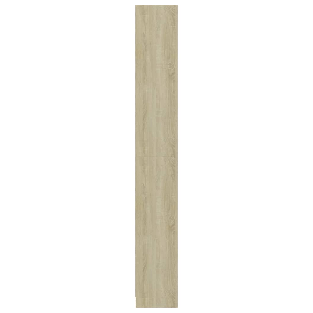 vidaXL Knižnica, 5 políc, dub sonoma 40x24x175 cm, kompozitné drevo