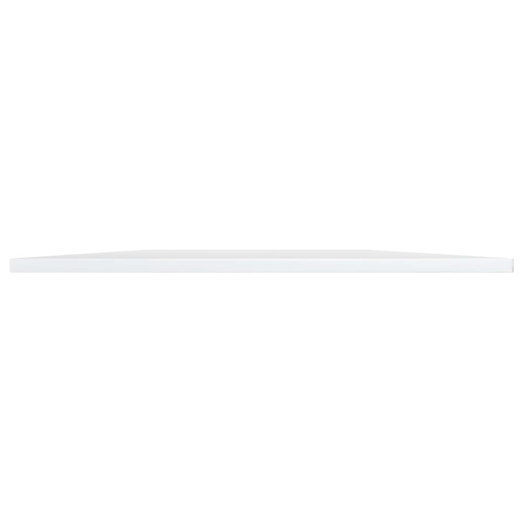 vidaXL Prídavné police 8 ks, lesklé biele 80x20x1,5 cm, drevotrieska