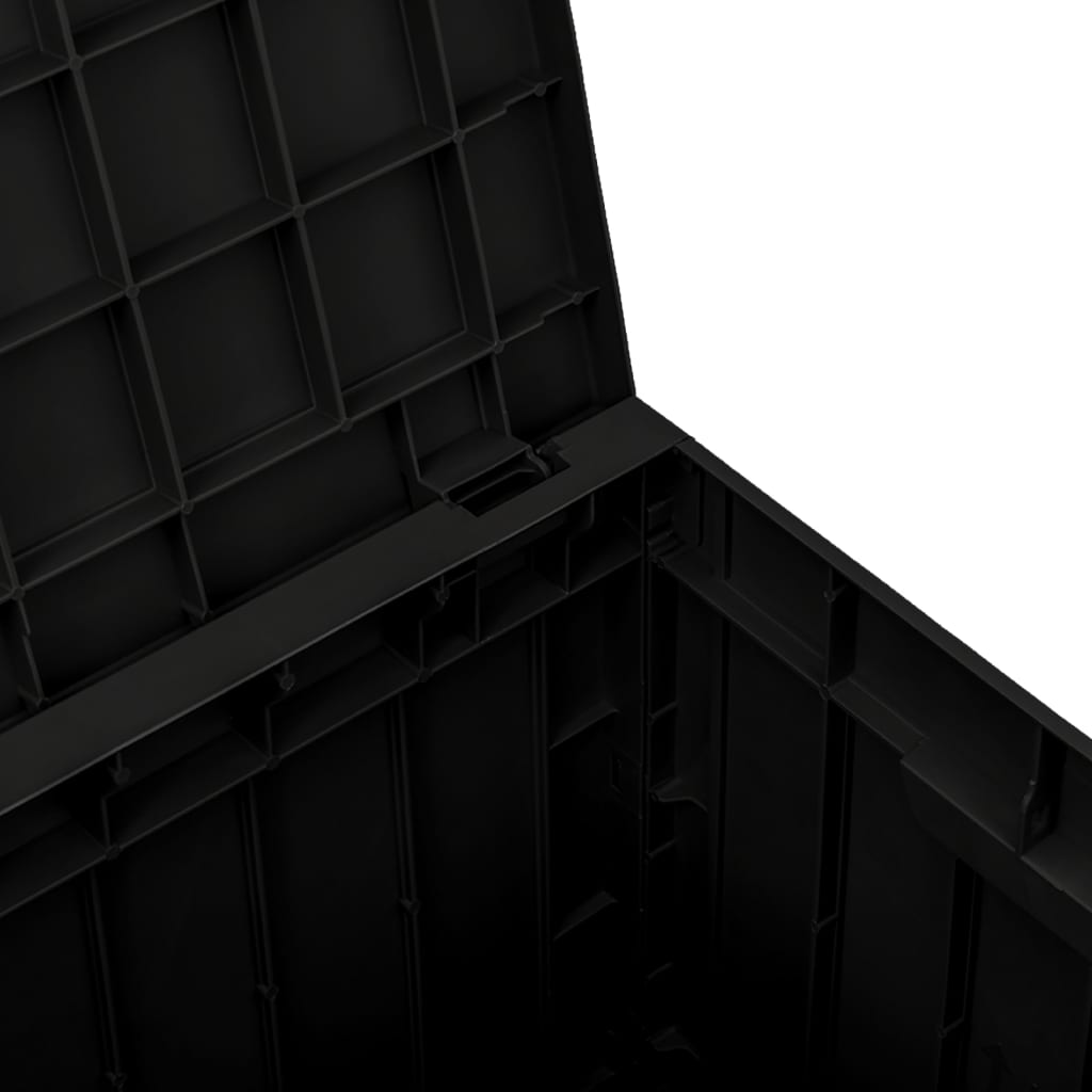 vidaXL Záhradný úložný box čierny 55,5x43x53 cm polypropylén