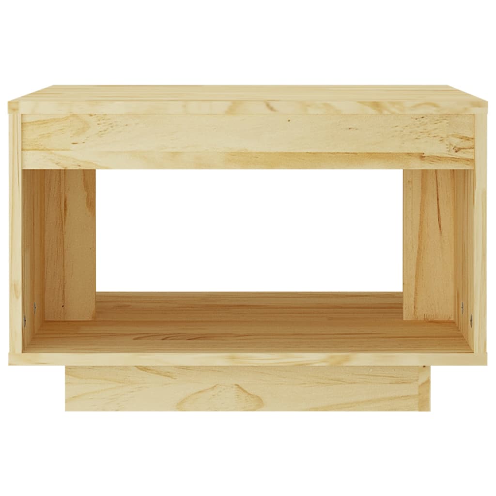 vidaXL Konferenčný stolík 50x50x33,5 cm, borovicový masív