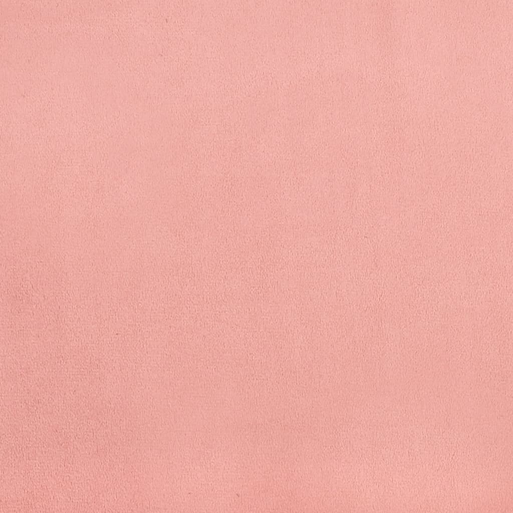 vidaXL Čelo postele ružový 80 x 7 x 78/88 cm zamat