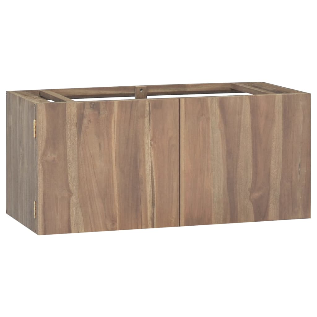 vidaXL Nástenná kúpeľňová skrinka 90x39x40 cm masívne tíkové drevo