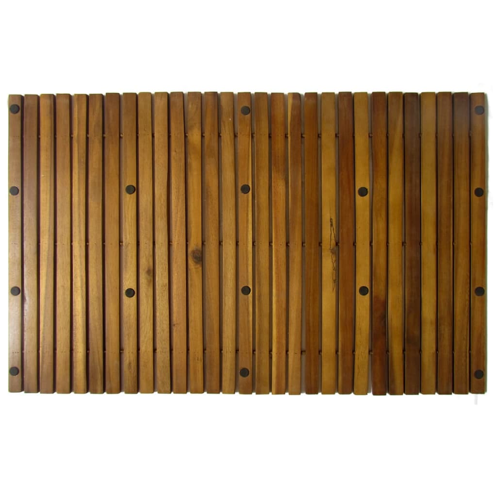 Kúpeľňová podložka z akáciového dreva 80x50 cm 2 ks