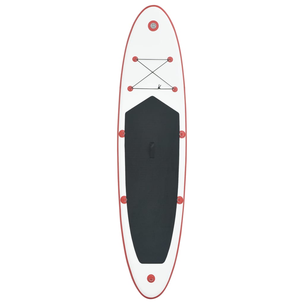 vidaXL Stand up paddleboard SUP, nafukovací, červeno biely