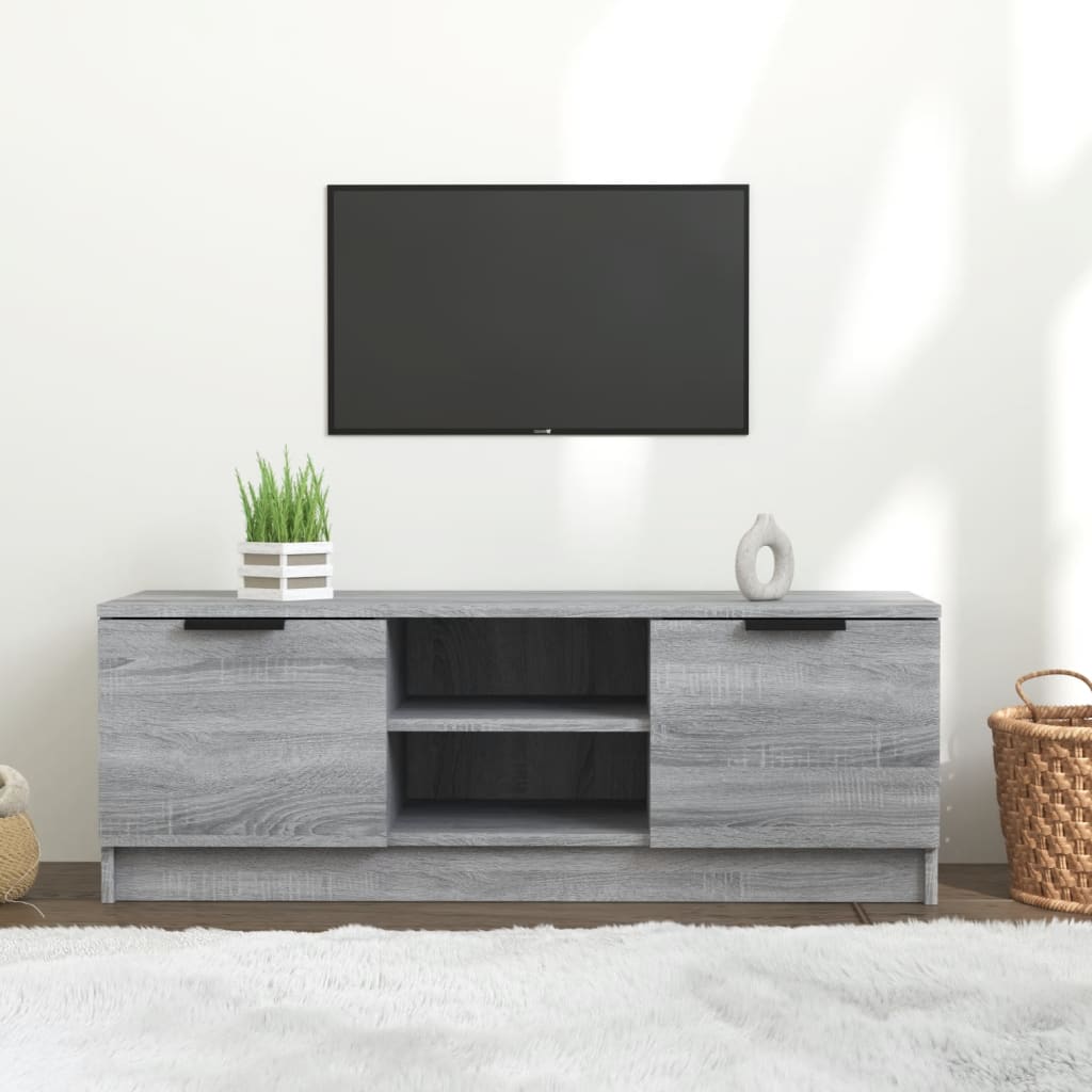 vidaXL TV skrinka, sivá sonoma 102x35x36,5 cm, kompozitné drevo