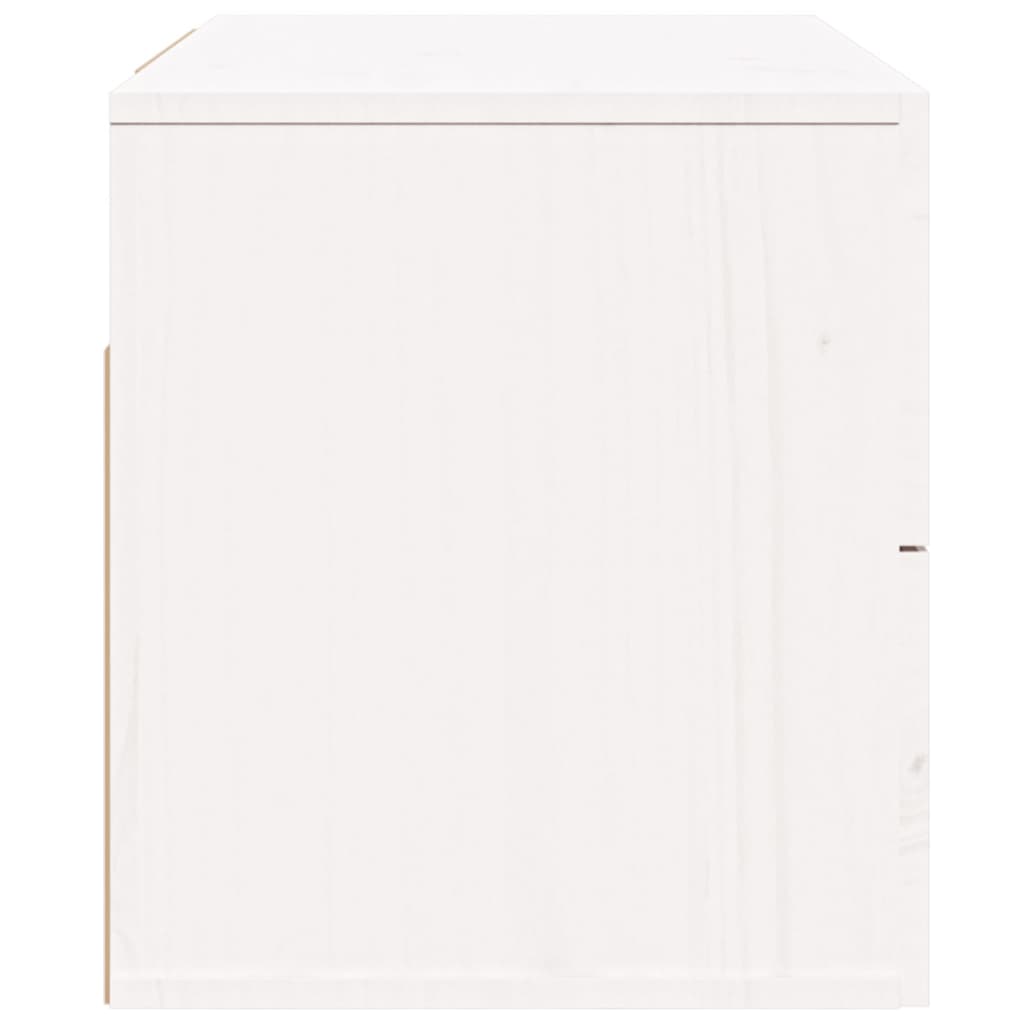 vidaXL Nástenný nočný stolík biely 50x36x40 cm