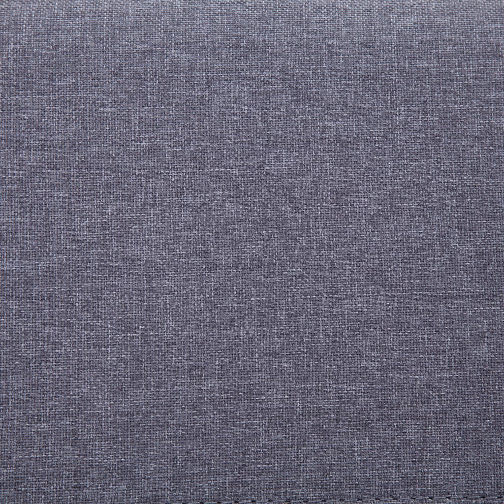 vidaXL Lavica s úložným priestorom 116 cm bledosivá polyester