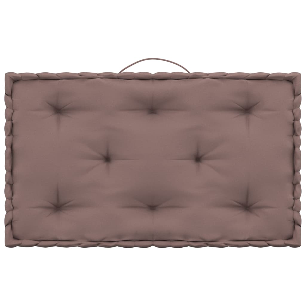 vidaXL Podlahové podložky na paletový nábytok 5 ks sivohnedé bavlna