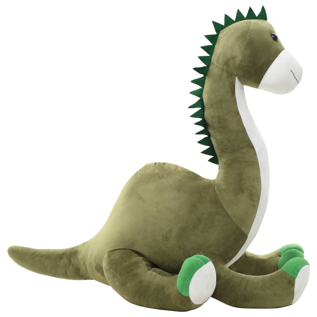vidaXL Hračka dinosaurus Brontosaurus zelený plyšový