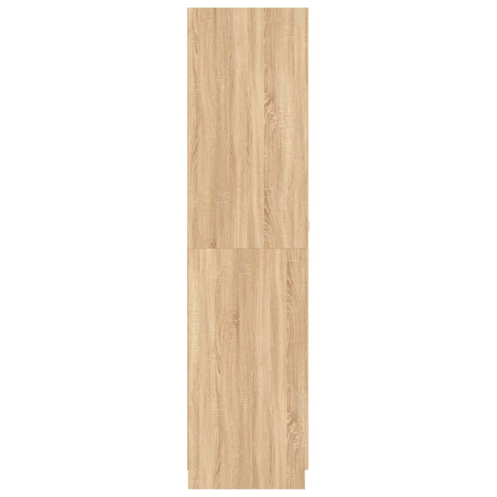 vidaXL Šatník, dub sonoma 90x52x200 cm, kompozitné drevo